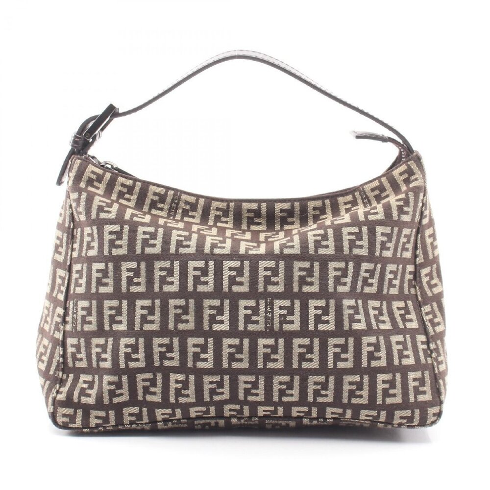 Fendi Handbag Brown Zucchino Canvas Brown